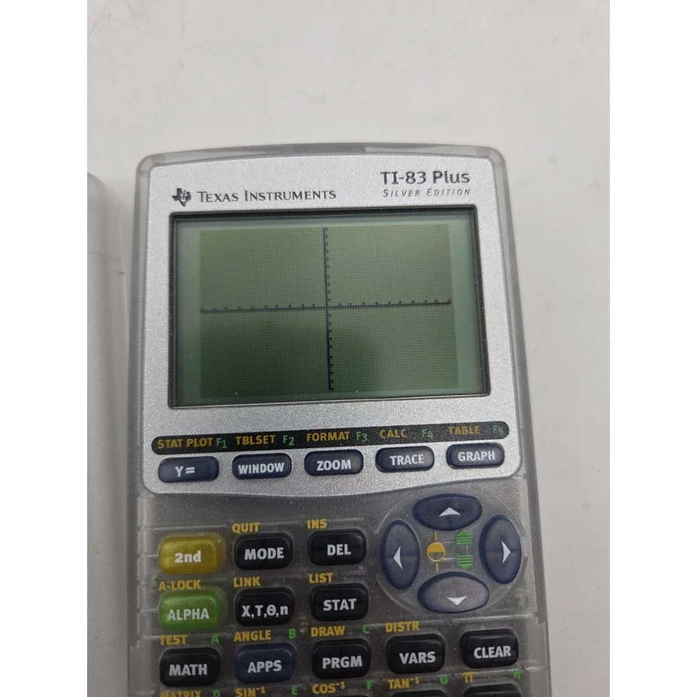 Texas Instruments TI-83 Plus Silver Edition Clear Graphing Calculator with Cover